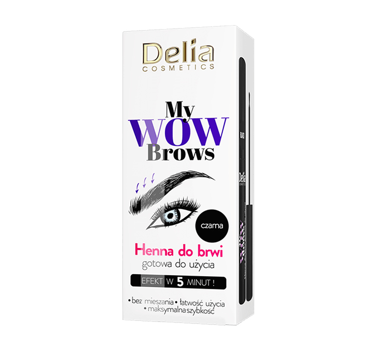 Delia My Wow Brows Henna Do Brwi Nr 1.0 Czarna 6 Ml