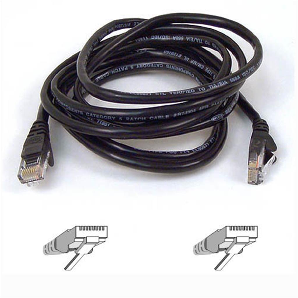 Belkin 30m RJ-45 CAT-5e Networking Cable Black thumbnail