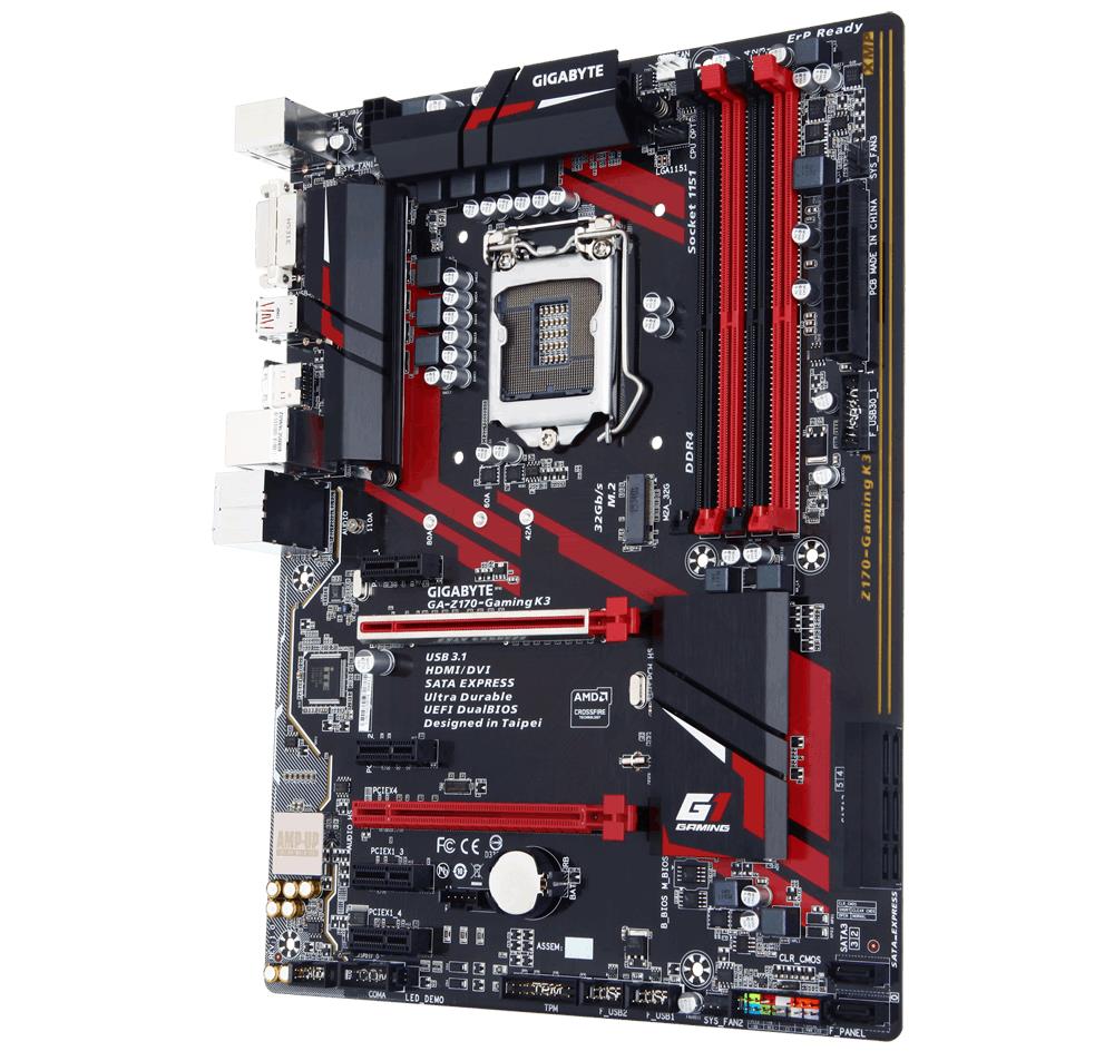 Gigabyte GA-Z170-Gaming K3-EU (rev. 1.0) LGA 1151 (Socket H4) ATX Intel Z170 thumbnail