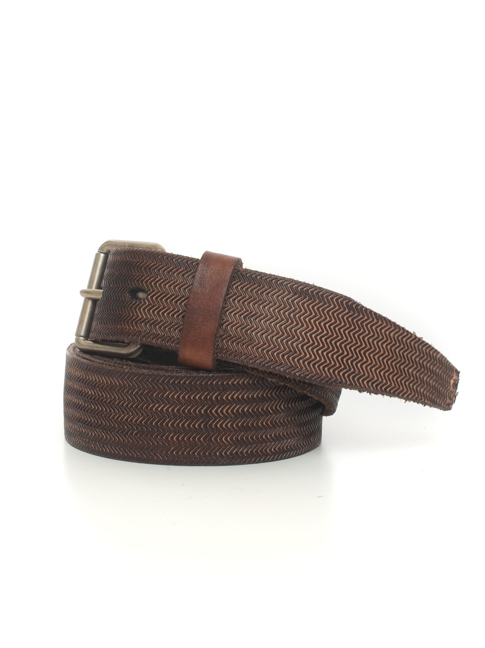 MINORONZONI 1953 Leather Belt Dark Brown Leather Man thumbnail