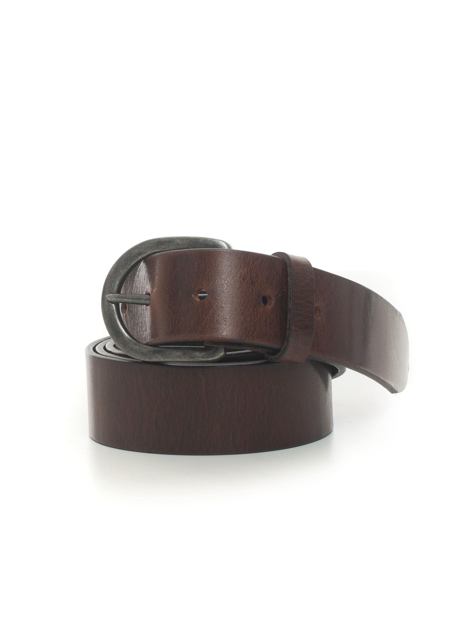 MINORONZONI 1953 Leather Belt Dark Brown Leather Man