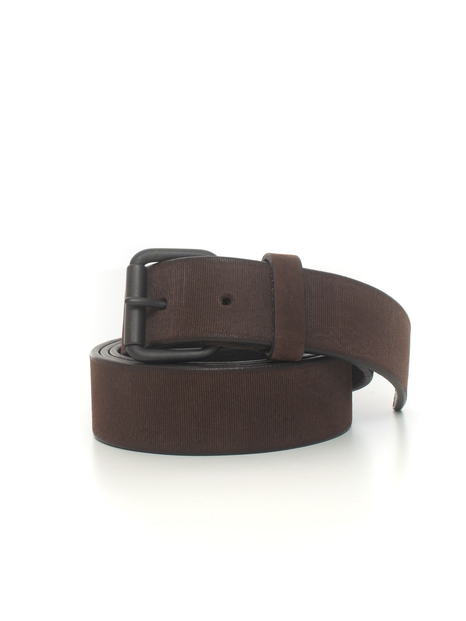 MINORONZONI 1953 Leather Belt Dark Brown Leather Man thumbnail
