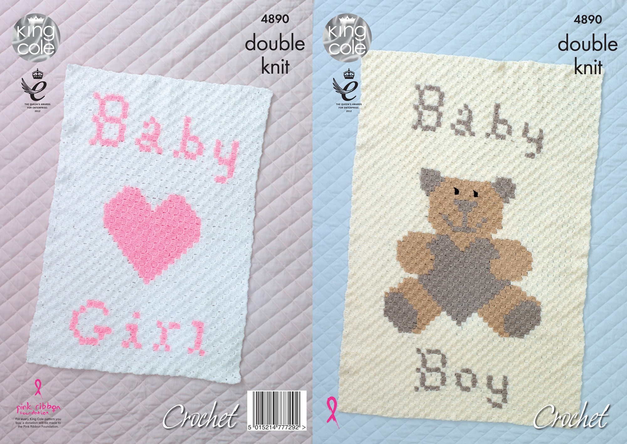 Baby Blankets in King Cole Comfort Baby DK (4890)