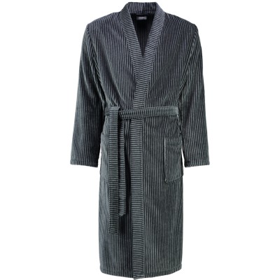 Cawö - Herren Bademantel Kimono 4807 - Farbe: Graphit-schwarz - 79 Größe: M