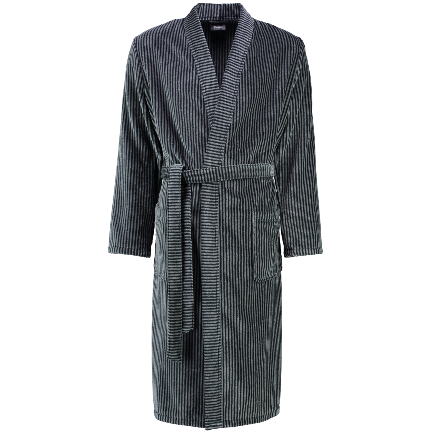 Cawö - Herren Bademantel Kimono 4807 - Farbe: Graphit-schwarz - 79 Größe: M thumbnail