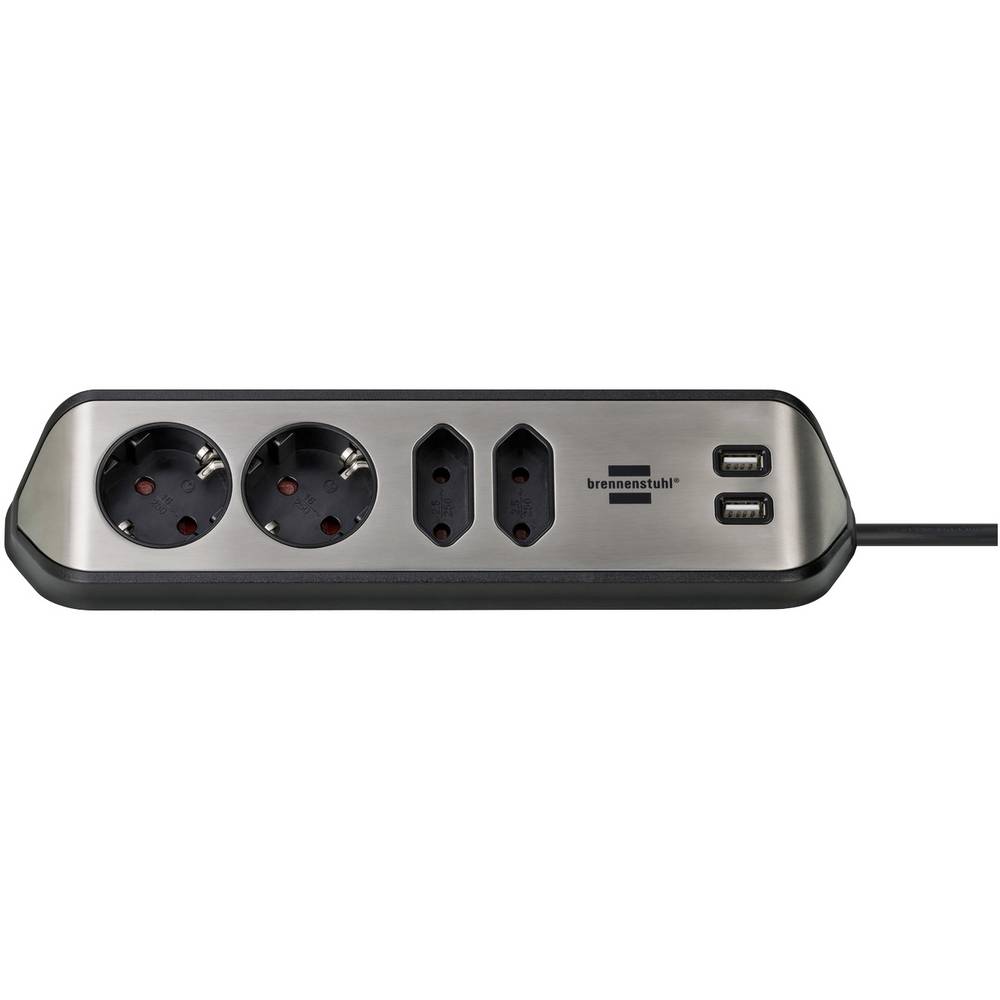 Brennenstuhl 1153590410 Power Extension 2 M 4 AC Outlet(s) Indoor