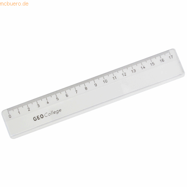 20 X Aristo Lineal Geocollege Kunststoff 17cm Transparent