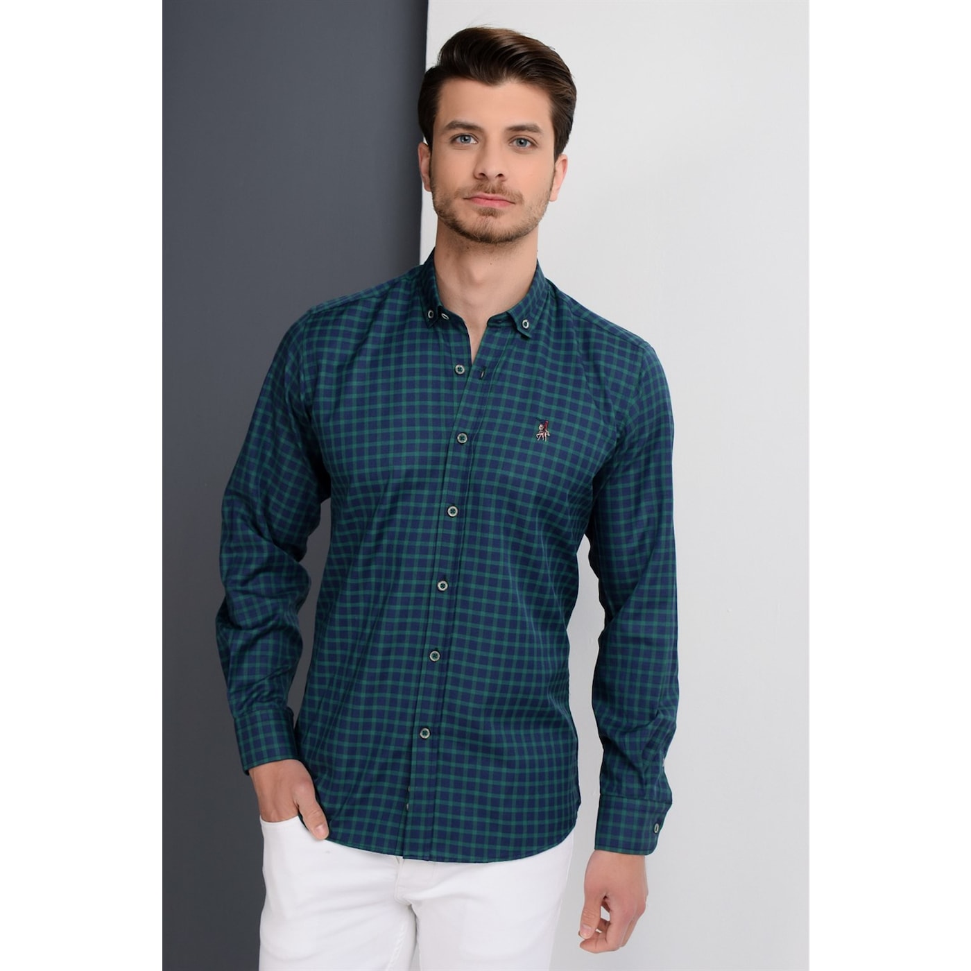 G661 DEWBEERY MEN's SHIRT-NICKNAME-GREEN
