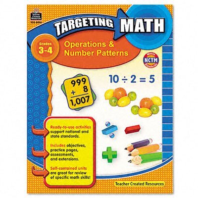 Teacher Created Resources 8994 Teacher Created Resources Targeting Math, Operations/Number Patterns, Grade 3-4