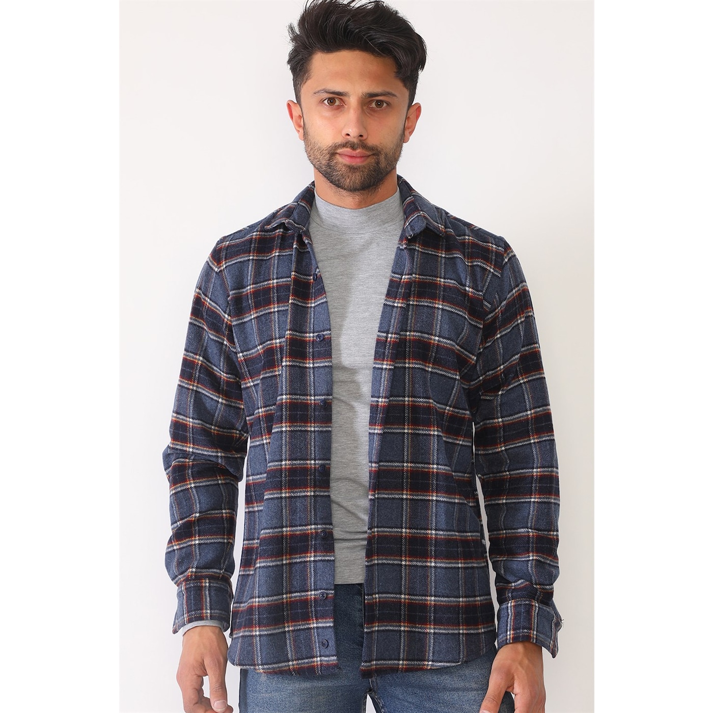 G695 Dewberry Men's Shirt-navy