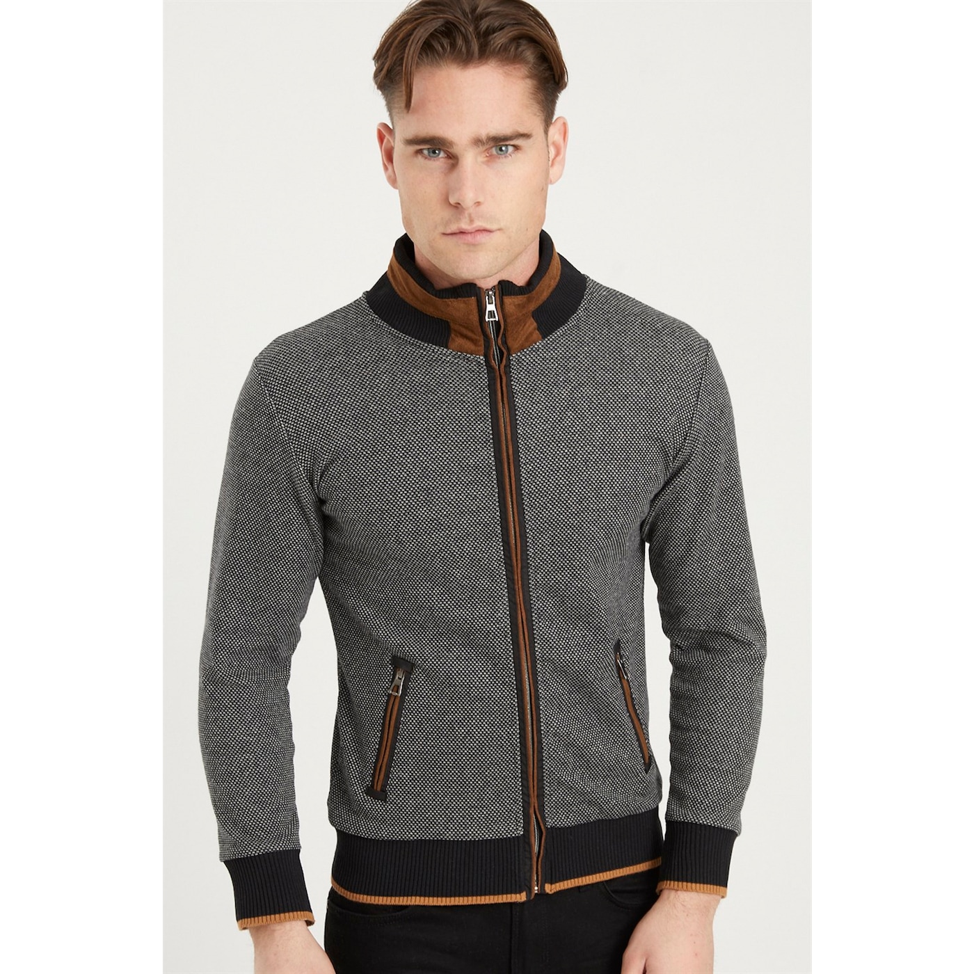 1021 Dewberry Men's Sweatshirt-dotted Black
