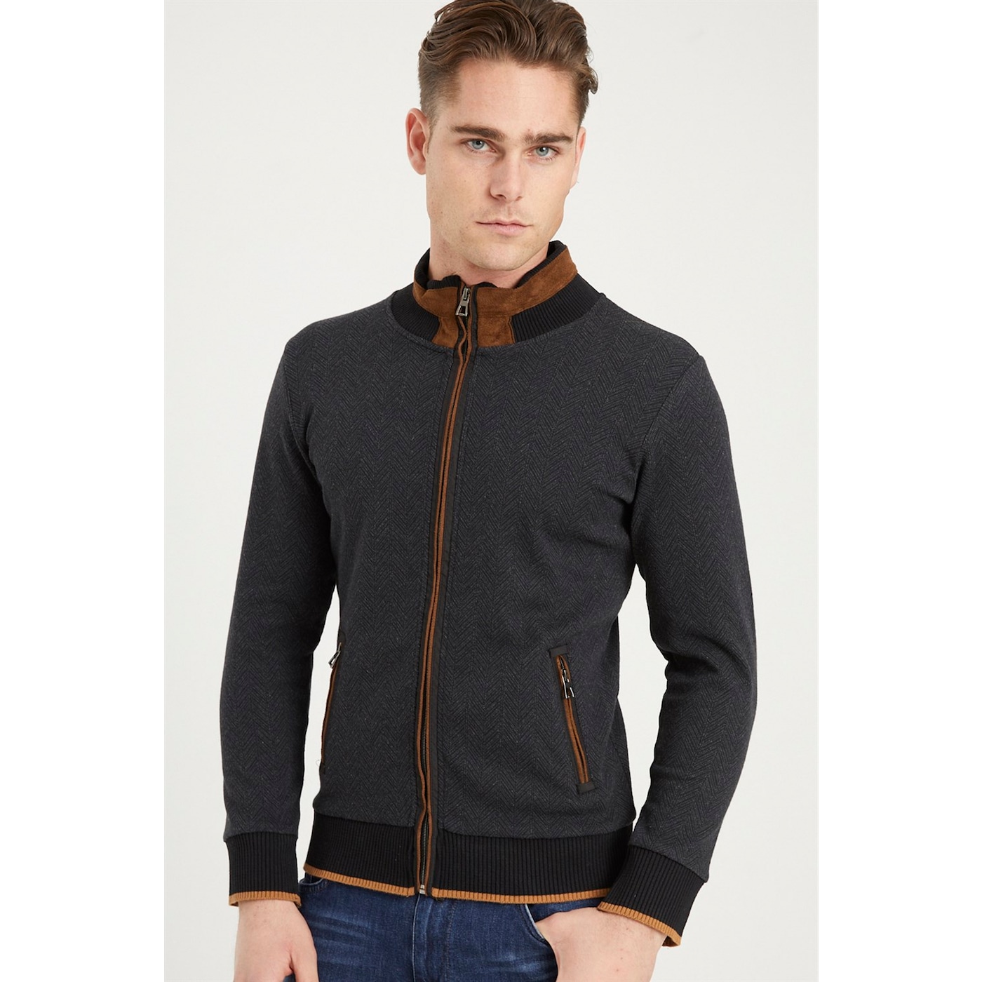 1021 Dewberry Men's Sweatshirt-fishirti Antrasit