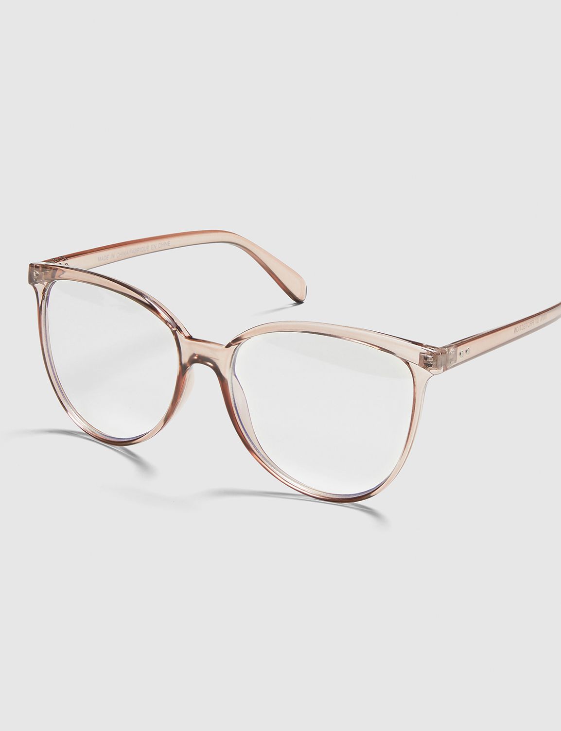 Lane Bryant Oversized Cateye Glasses - Blue Light Blocking ONESZ Palomino Tan - Tbd
