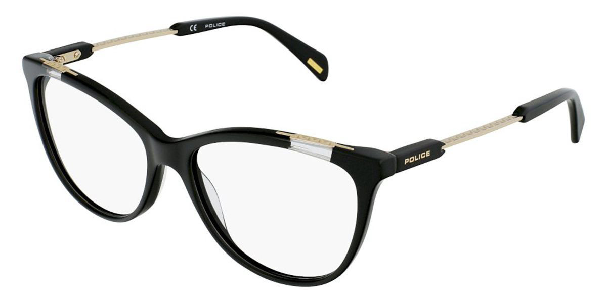 Police VPLC29 PENROSE 4 0700 Men's Glasses Black Size 54 - Free Lenses - HSA/FSA Insurance - Blue Light Block Available