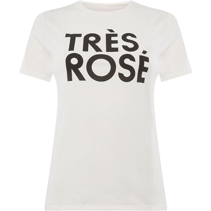 Bando Tres Rose T-Shirt - Cream