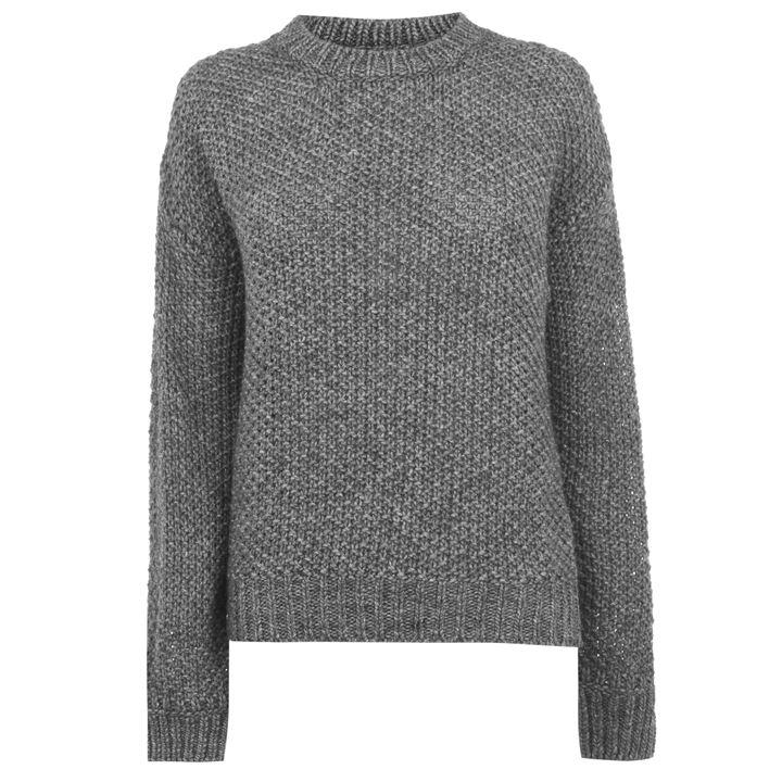 SET Textured Knit Jumper - Grey Melan 9545