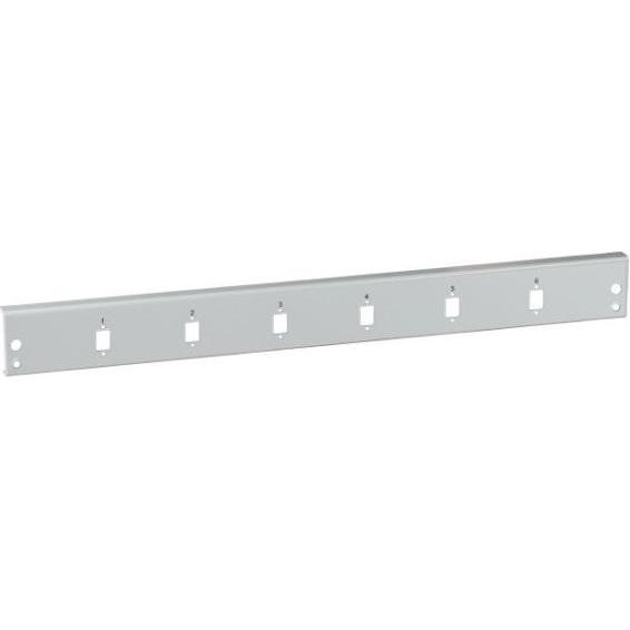 Frontblende 6 X SC Simplex/E2000¬ Simplex/MTRJ/LC Duplex, Grau Frontblenden Mit SC Simplex/E2000¬ Simplex/MTRJ/LC Duplex, Ausbrüchen Senkrecht Ange