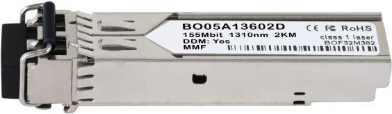 BlueOptics SFP Transceiver, 100BASE-LX, SM 1310nm, 10KM, LC-Duplex, DDM, 0°C/+70°C Der BlueOptics+ BO05A13602 Small Form-Factor Pluggable (SFP) Tran