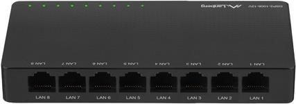 Lanberg DSP2-1008-12V Network Switch Unmanaged Gigabit Ethernet (10/10