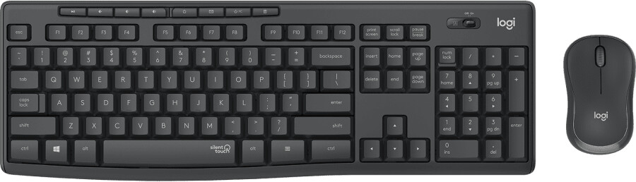 Logitech MK295 Silent Wireless Keyboard Mouse Combo in Graphite