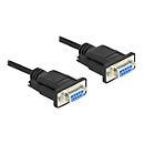 DeLOCK 86606 Serial Cable Black 3 M RS-232 Sub-D9 thumbnail