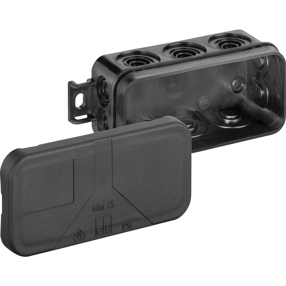 Spelsberg 31010801 Junction Box Black IP55 Compact for Tight Spaces