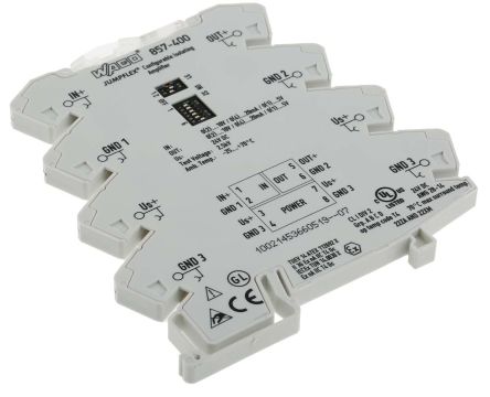 WAGO 857 Series Signal Conditioner, Current/Voltage Input, Current/Voltage Output, 24 V Dc Supply, IECEx/ATEX