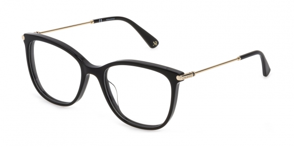 Nina Ricci VNR257 0700 Men's Glasses Black Size 52 - Free Lenses - HSA/FSA Insurance - Blue Light Block Available