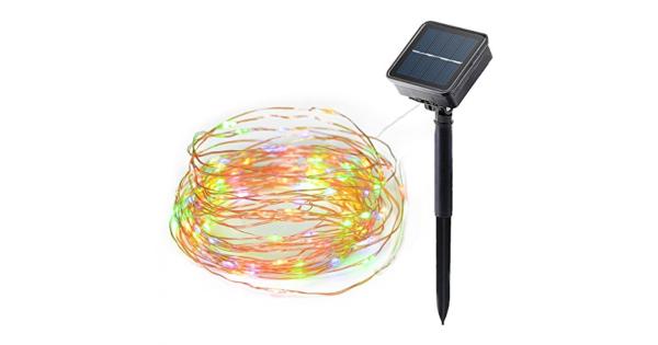 Ecohut Solar Outdoor String Lights 200 LED Multi-Color Rope Light 80 Feet IP65 Water Frost Resistance for Garden Yard Fence Path Patio Frontdoor...
