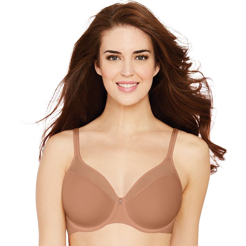 Bali One Smooth U Ultra Light Convertible Full-Coverage Bra 3439, Women's, Size: 38 C, Lt Brown