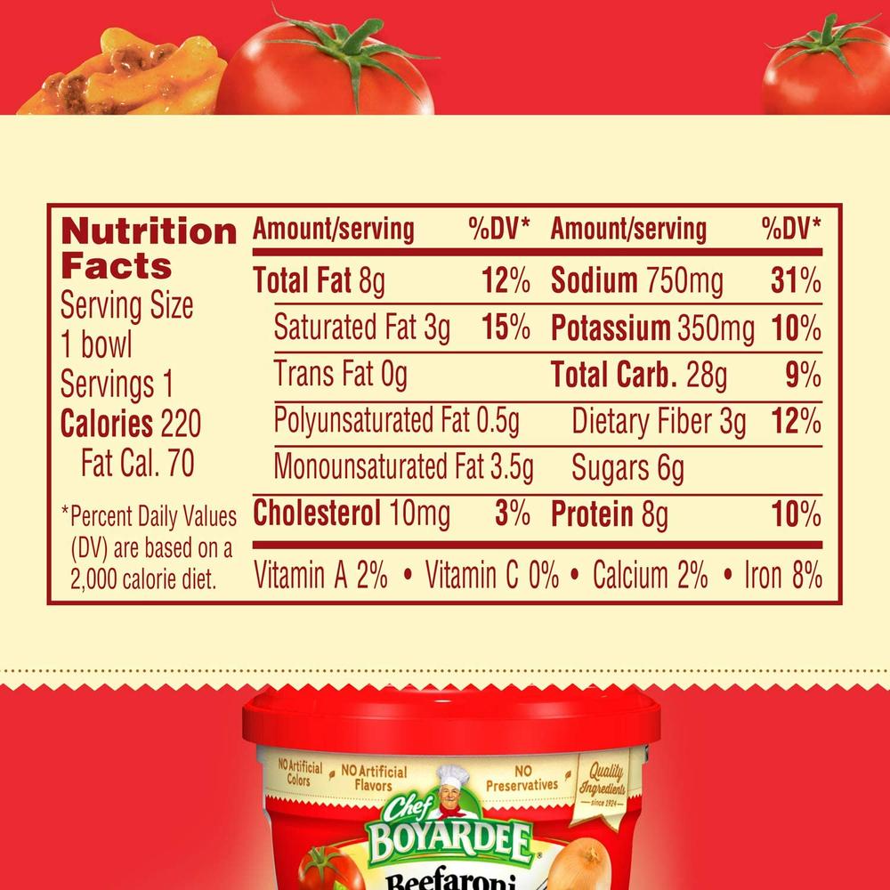 Chef Boyardee Microwavable Beeferoni, 212 G, 12 Pack thumbnail