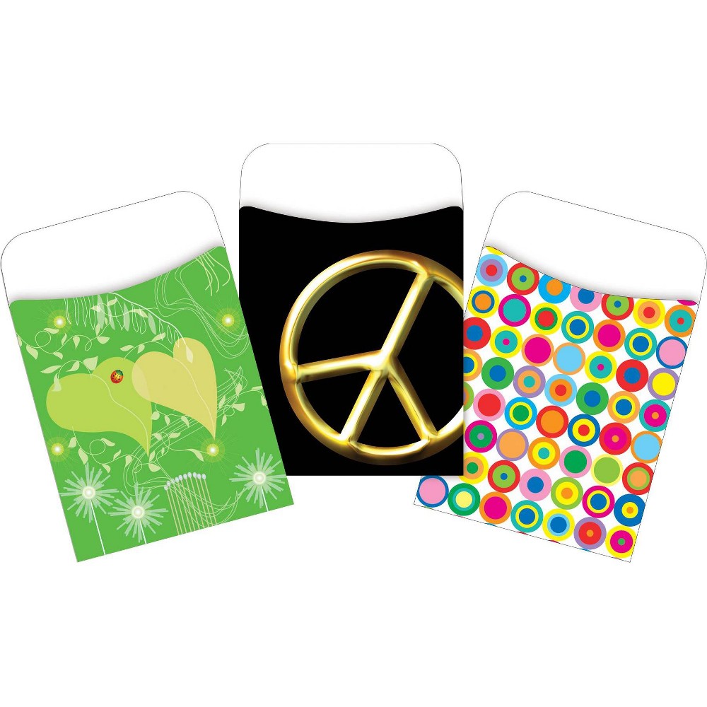 Barker Creek Peel & Stick Library Pockets, 3-1/2