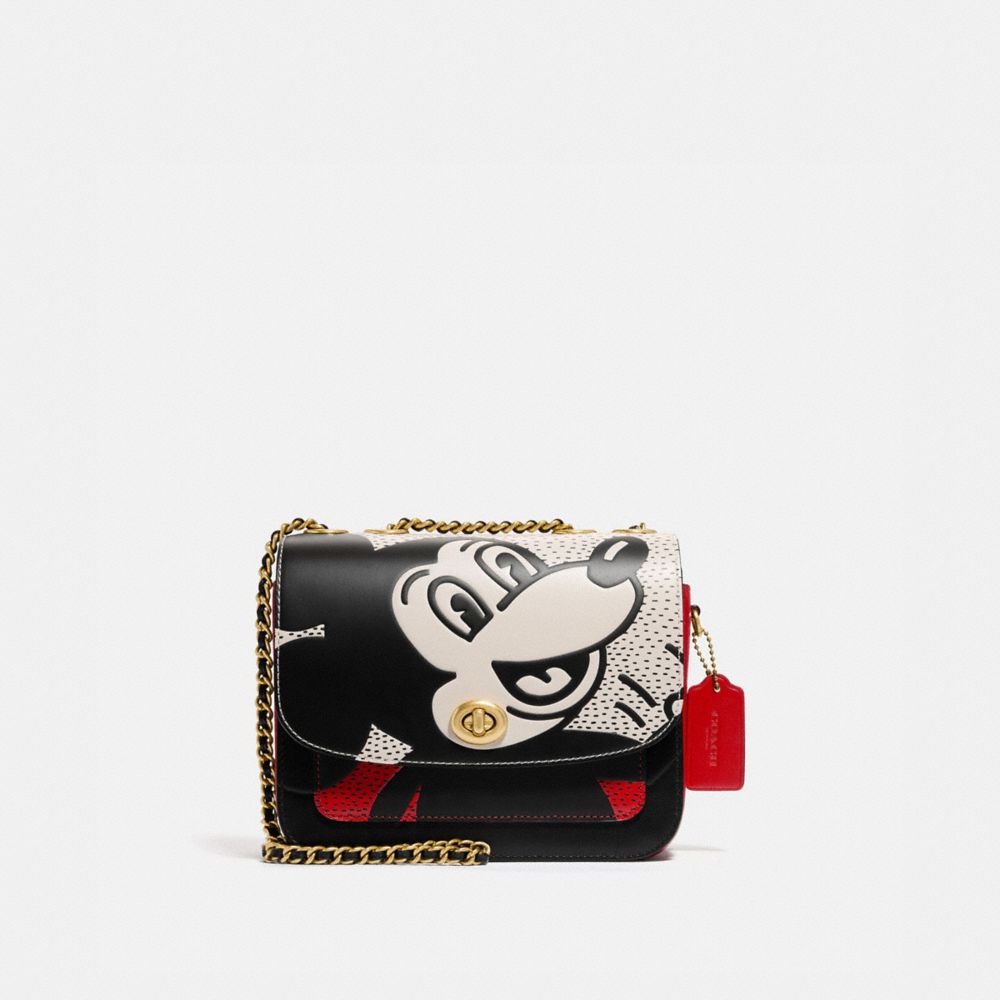 Disney Mickey Mouse X Keith Haring Madison Shoulder Bag 19 in Red