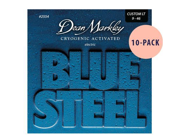 Dean Markley 2554 Blue Steel Custom Light .009.046 - 10 Pack, New!