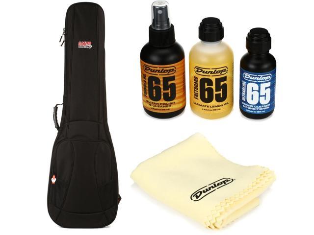 Gator 4G Series Gig Bag - Electric Bass Guitars + Dunlop 6504 Value Bundle