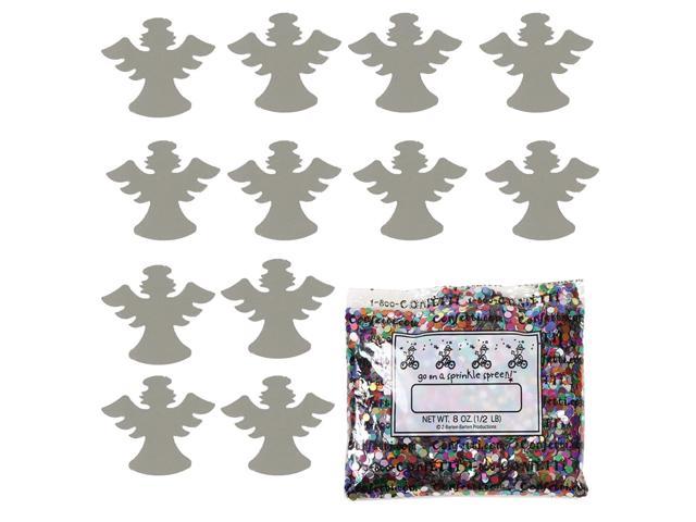 Confetti Angel W/Halo Silver - Half Pound (8 Oz) (9546)