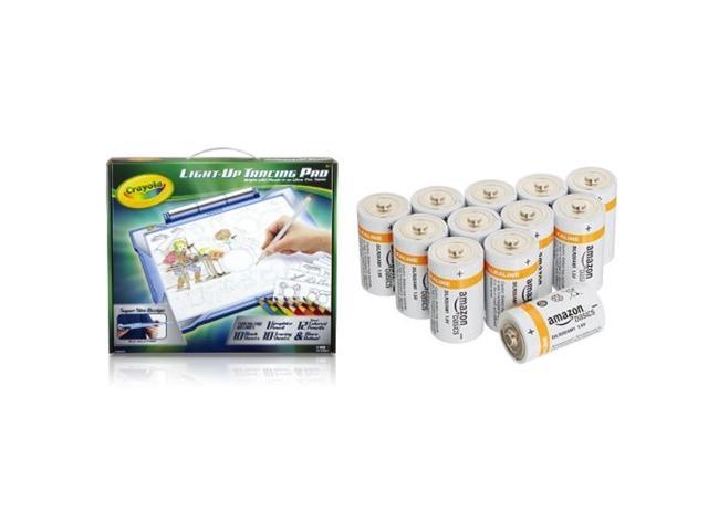 Crayola; Light-up Tracing Pad; Blue; Art Tool; Bright LEDs; Easy Tracing with 1 Pencil, 12 Colored Pencils, 10 Blank Sheets, 10 Tracing Sheets with.