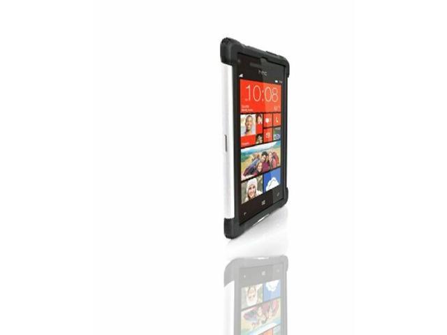 Ballistic Shell Gel Case for HTC Accord 8X 6990 - Black/White (SG1008-M385)