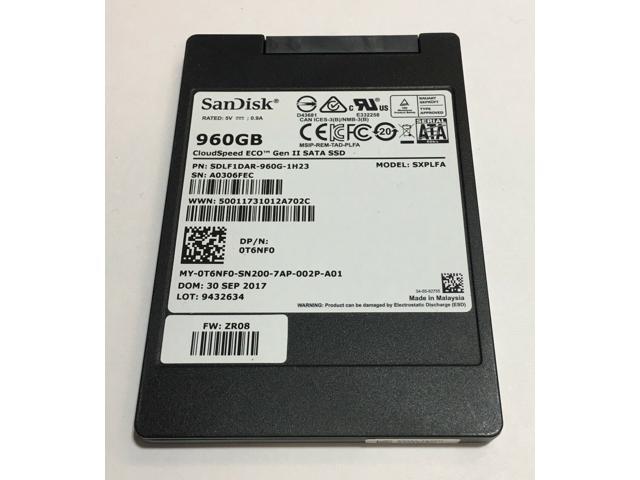 Recertified - SanDisk 0T6NF0 960GB SSD 2.5' SATA Model: TBD DP/N: T6NF0