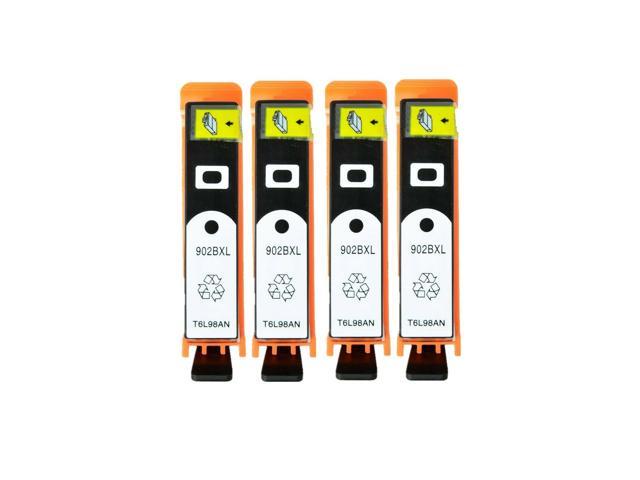 Recertified - 4PK 902XL Black Ink for HP Officejet 6950 6951 6958 6962 6979 PRO 6960 6974 6976
