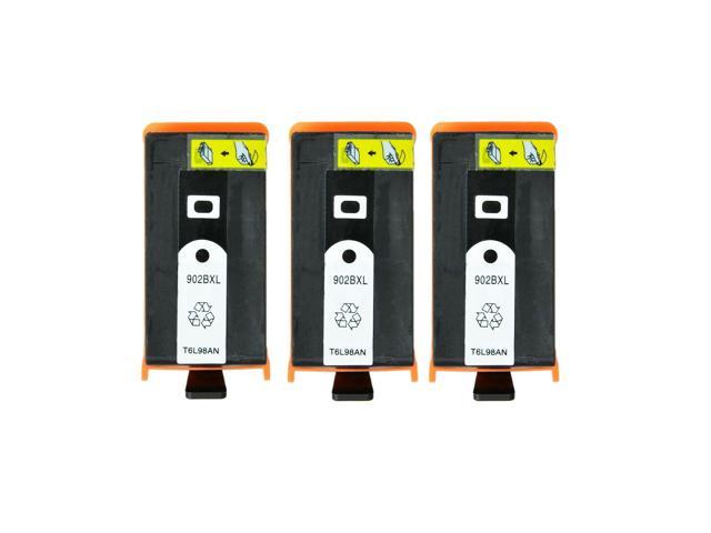 Recertified - 3 906XL 902XXL Wide Black Ink for HP Officejet 6975 Pro 6958 6960 6965 6974 6979