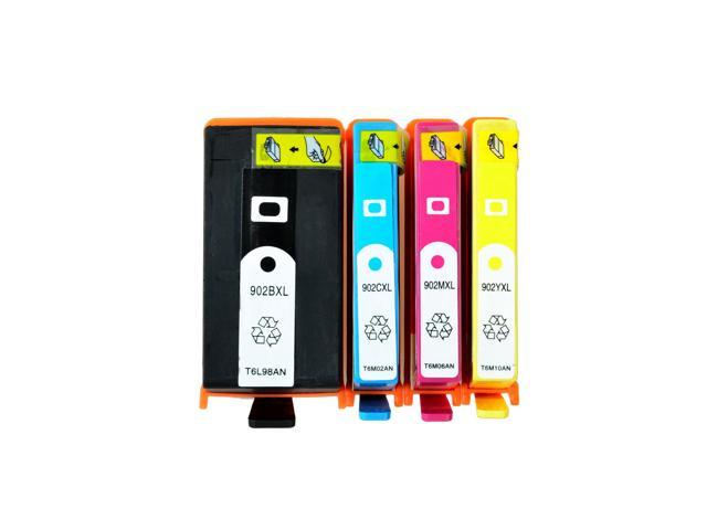 Recertified - 4PK 906XL 902XL Ink for HP Officejet 6950 6951 6958 6962 6979 PRO 6960 6974