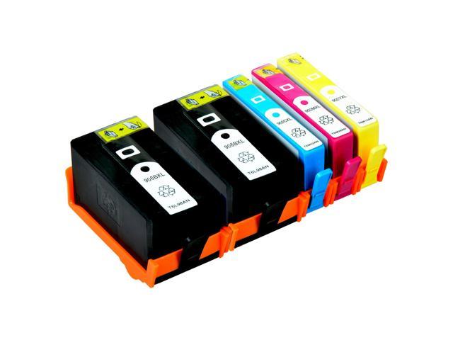 Recertified - 5 PK 902XL 906XL BCMY High Yield Ink Cartridges for HP Officejet Pro 6974 6975