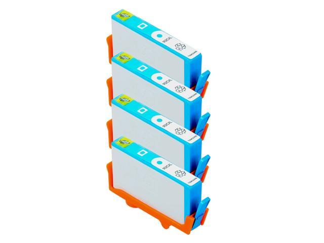 Recertified - 4 PK 902 XL T6M02AN Cyan Ink Cartridge for HP Officejet Pro 6962 6968 6970 6974