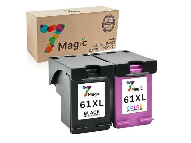 Recertified - 2-pk 61XL Black/Color Ink for HP Deskjet 2540 2541 3051A 3052A 3056A 3050A 2620