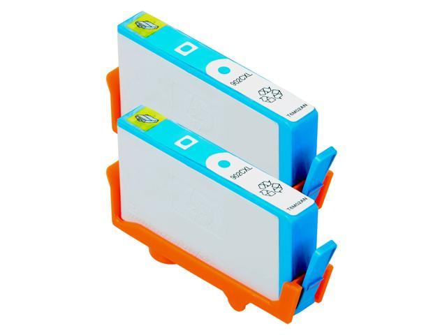 Recertified - 2 PK 902 XL T6M02AN Cyan Ink Cartridge for HP Officejet Pro 6951 6974 6975 6962