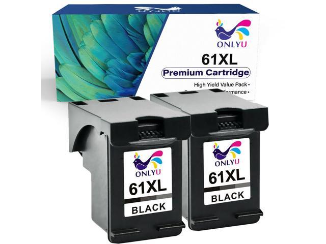 Recertified - 2x 61 XL Black Ink for HP Deskjet 1000 1010 1012 1050 1510 2540 2542 3052 3510