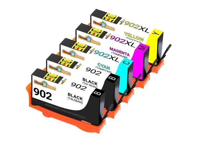 Recertified - 5pk Replacement HP 902 / 902XL Ink Cartridges for Officejet Pro 6958 6974 6979