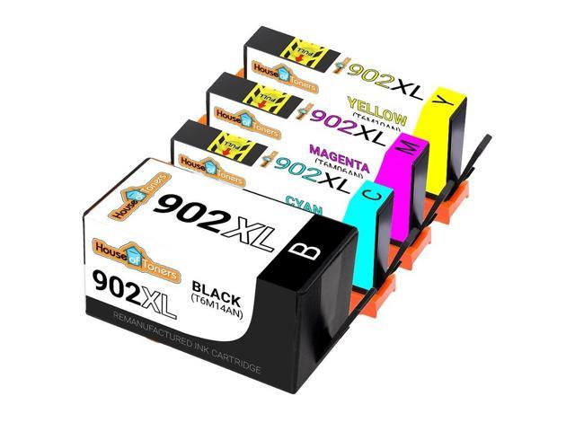 Recertified - 4pk Replacement HP 902XL Ink Cartridges for Officejet Pro 6958 6974 6979