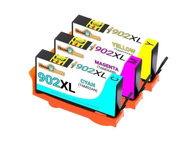 Recertified - 3pk Replacement HP 902XL C/M/Y Ink Cartridges for Officejet Pro 6958 6974 6979